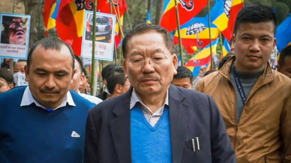 चामलिंग को एसडीएफ की जीत का भरोसा है, उन्होंने पश्चिम सिक्किम में विकास का आश्वासन दिया