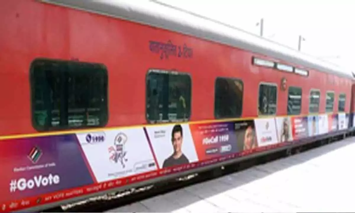 मतदाता जागरूकता, भागीदारी बढ़ाने के लिए भारतीय रेलवे के साथ सहयोग किया
