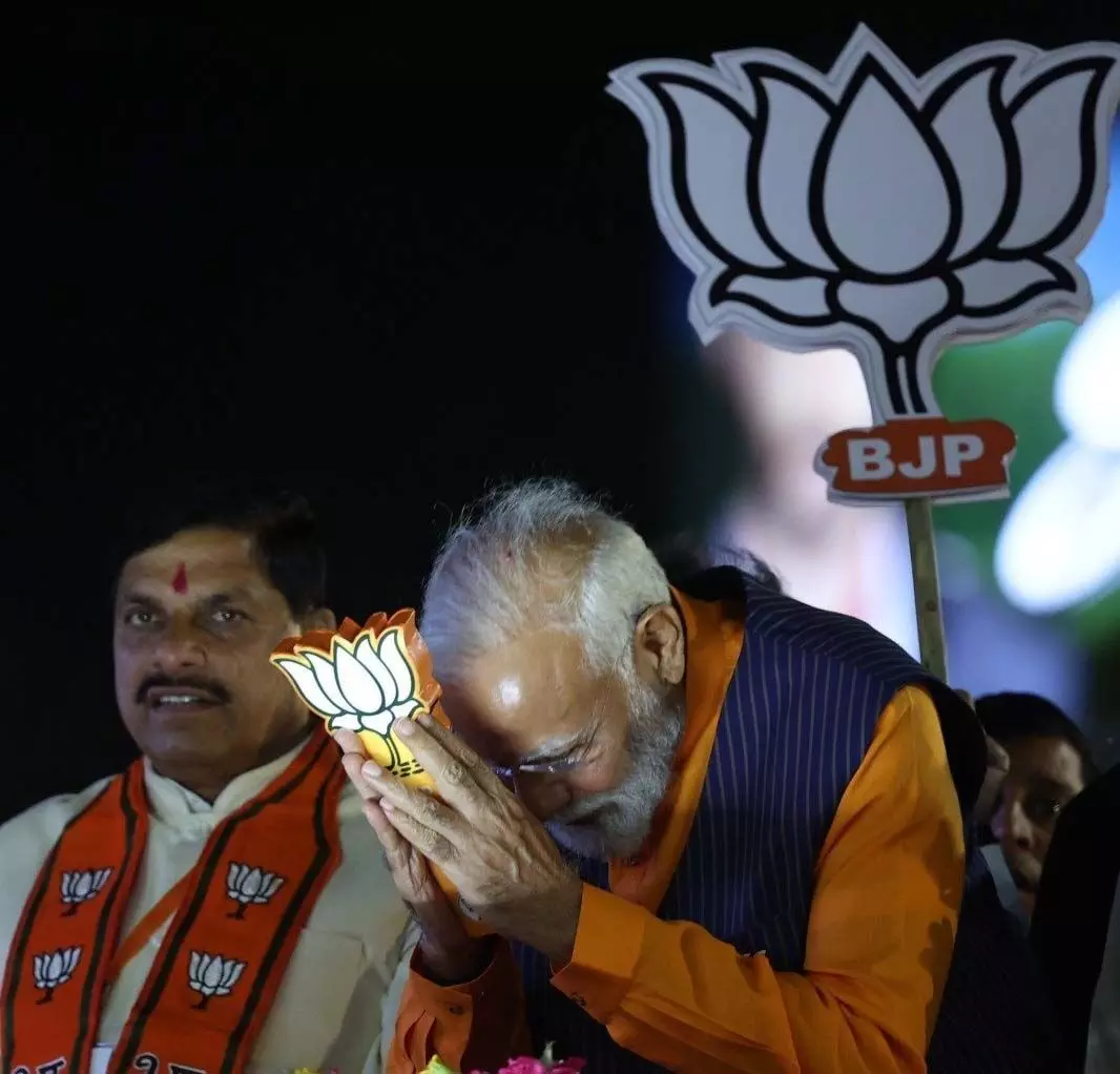 जनता ने चुनाव में भाजपा-एनडीए की जीत की हैट्रिक बनाने की ठान ली है: पीएम मोदी