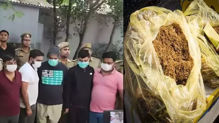 नकली तंबाकू बनाने वाली फैक्ट्री सील, 6 गिरफ्तार, 100 टन माल बरामद, VIDEO
