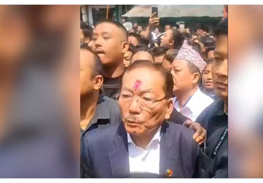 सिक्किम नामची में चामलिंग के नेतृत्व वाली एसडीएफ रैली पर हमला