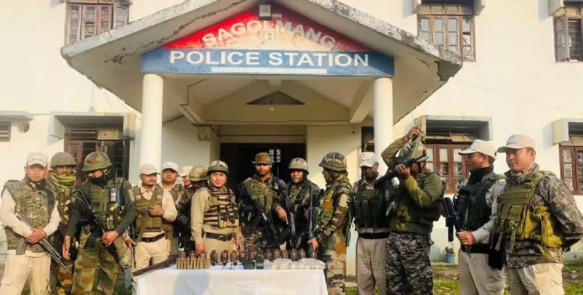 सुरक्षा बलों ने मणिपुर में हथियार डिपो का पर्दाफाश किया