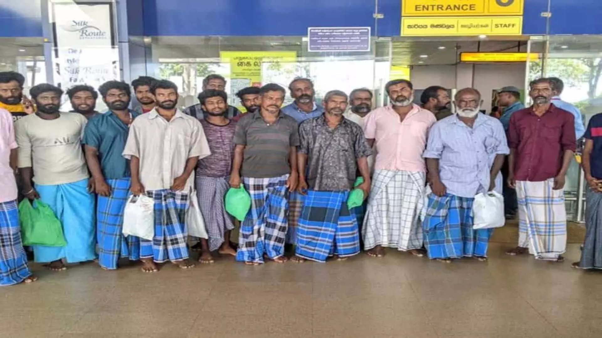 श्रीलंका द्वारा पकड़े गए 19 और मछुआरे घर लौटे