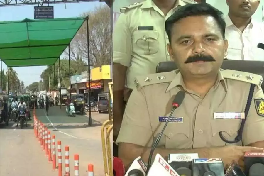 कर्नाटक: गडग पुलिस ट्रैफिक सिग्नल पर दोपहिया सवारों के लिए छाया की व्यवस्था हुआ