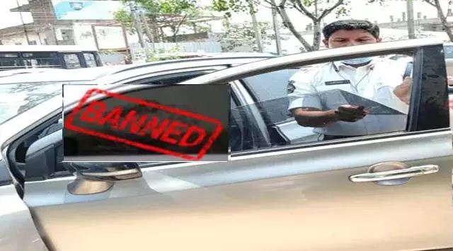 वाहनों के शीशों पर काली फिल्म लगाने से रु. 5000 जुर्माना और कारावास : सीपी संजीब पांडा