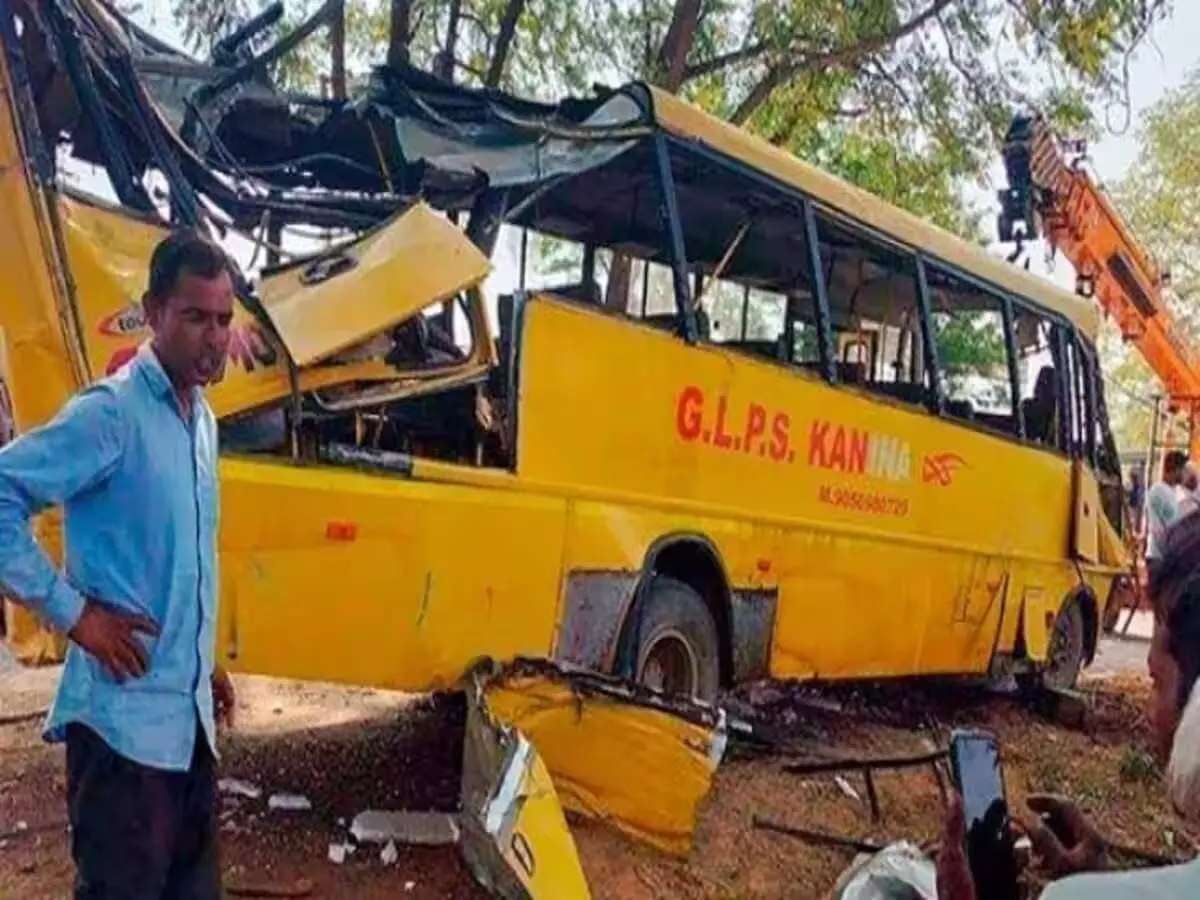 हरियाणा में बस दुर्घटना, सात बच्चों की मौत