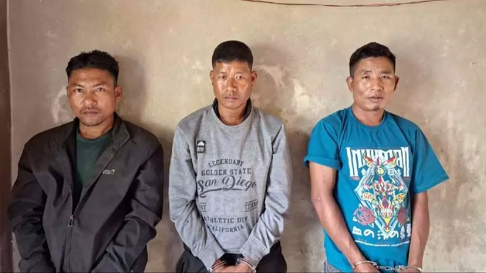 कोलासिब जिले में एचपीसी-डी के तीन कैडर गिरफ्तार