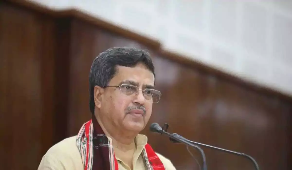 त्रिपुरा के मुख्यमंत्री माणिक साहा ने लोकतंत्र के क्षरण के लिए सीपीआई  एम कांग्रेस को जिम्मेदार ठहराया