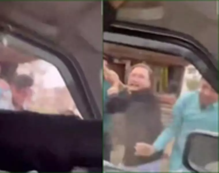 दो पक्षों में विवाद, कार में तोड़फोड़ का वीडियो सामने आया