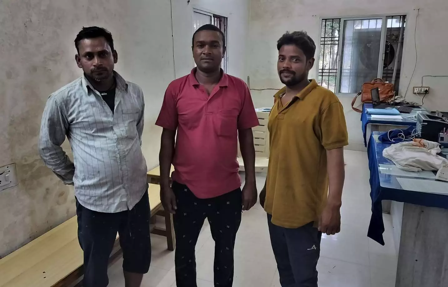 चोरी की डीजल का अवैध भण्डारण, 3 युवक गिरफ्तार