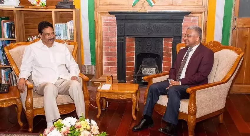 मिजोरम के राज्यपाल ने म्यांमार में कार्यवाहक भारतीय राजदूत से मुलाकात की
