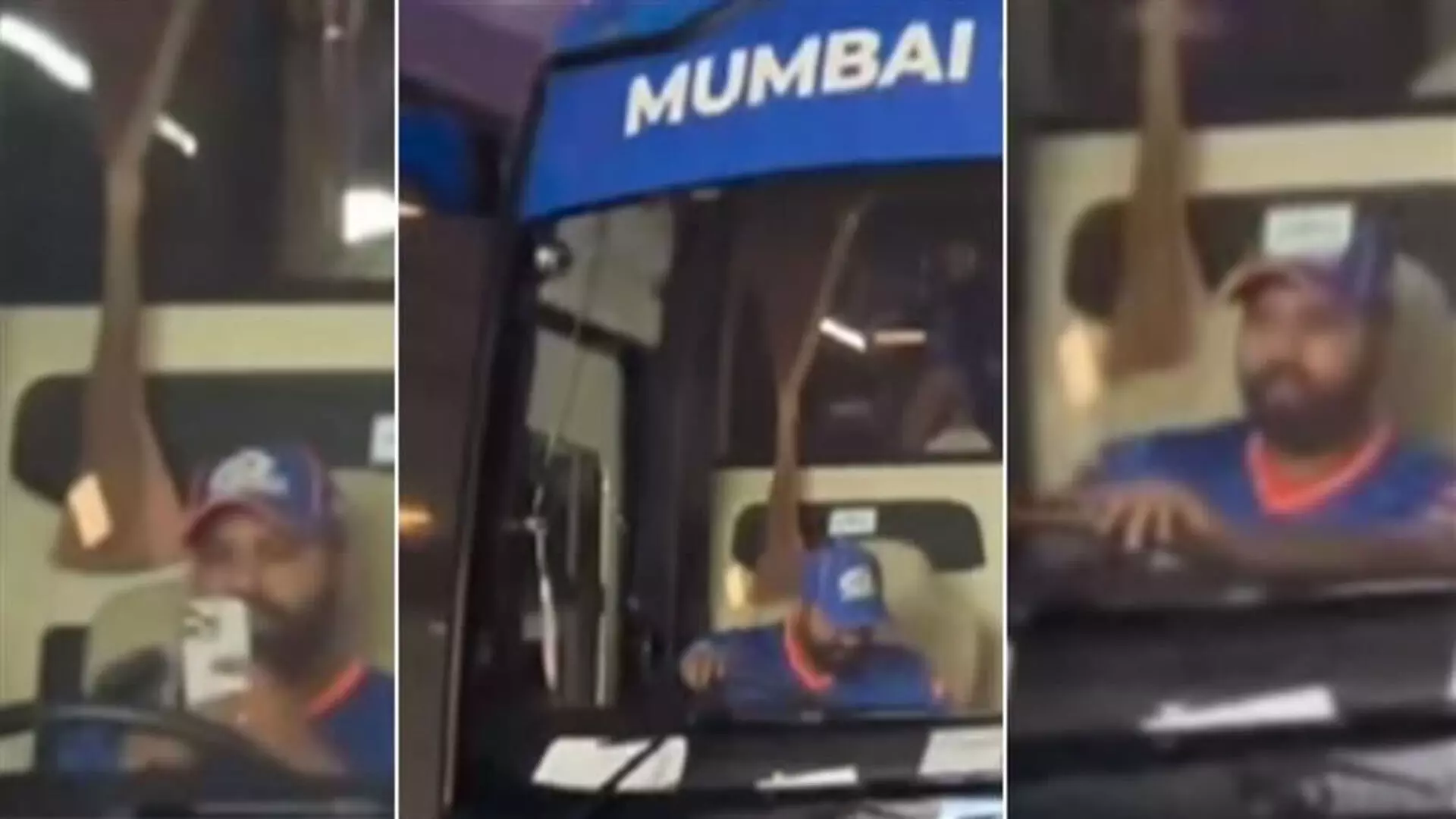 आज गाड़ी तेरा भाई चलाएगा, रोहित शर्मा बने मुंबई इंडियंस टीम के बस ड्राइवर, Video...