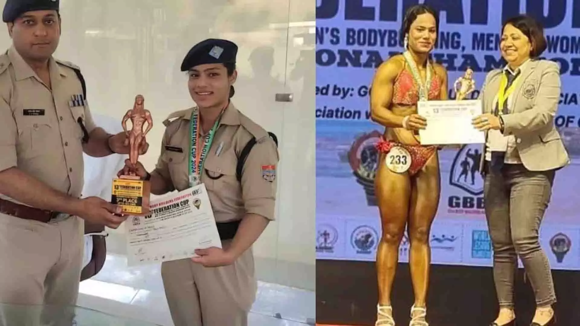 महिला कांस्टेबल पूजा भट्ट ने बॉडी-बिल्डिंग फेडरेशन कप में कांस्य पदक जीता