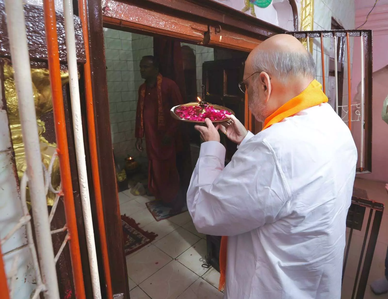 Amit Shah: अमित शाह ने छिंदवाड़ा में राम मंदिर में किए दर्शन