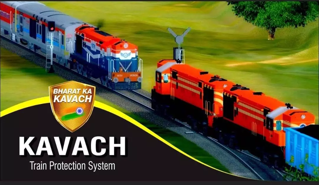 SC ने कवच के कार्यान्वयन के लिए भारतीय रेल की सराहना की पू. सी. रेलवे में HDN और HUN मार्ग कवच के लिए चिन्हित