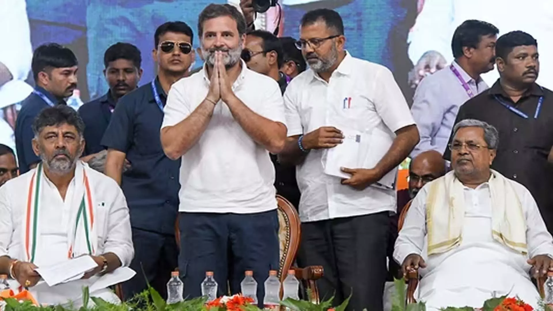 कर्नाटक: राहुल गांधी ने चुनावी बांड को बताया सबसे बड़ा वसूली घोटाला