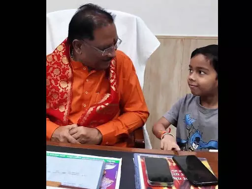 मुख्यमंत्री विष्णुदेव साय ने अपने शरारती नाती का वीडियो किया शेयर