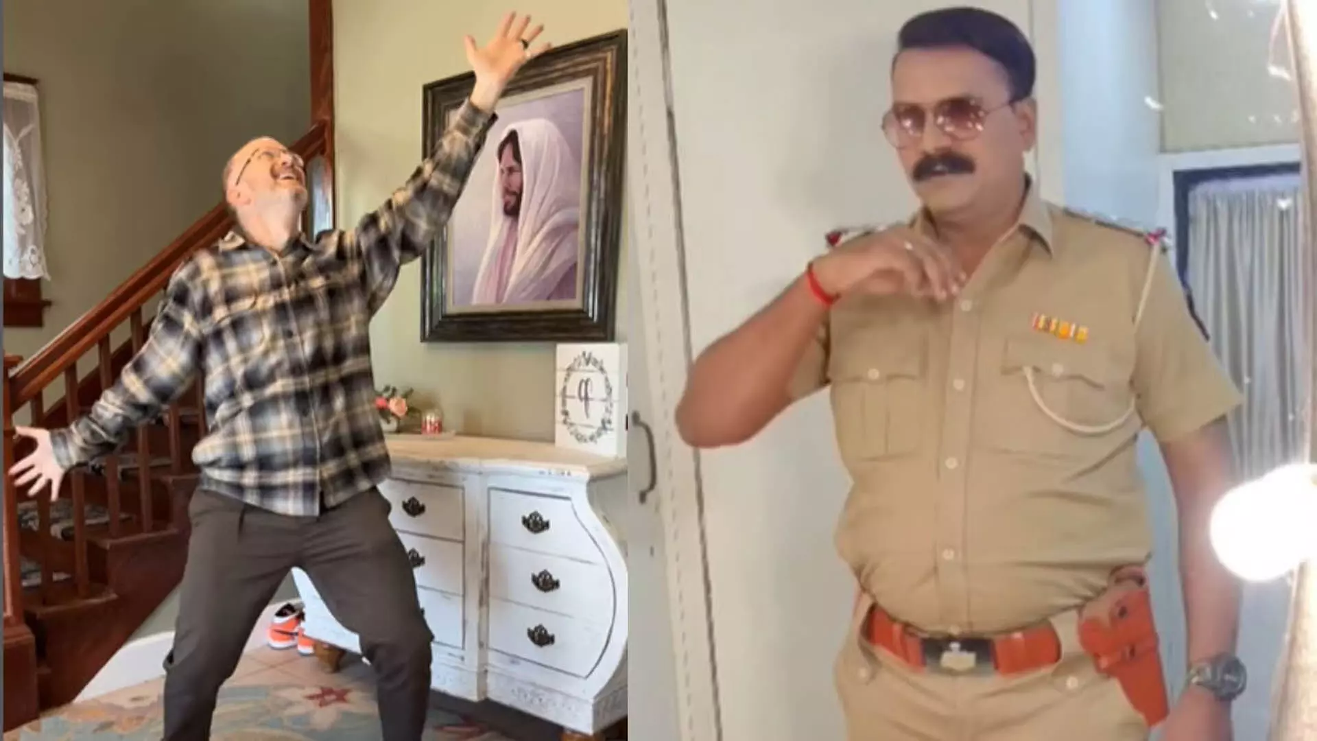 अमेरिका के डांसिंग डैड ने मराठी गाने में किया डांस, मुंबई के पुलिसवाले ने किया कमेंट