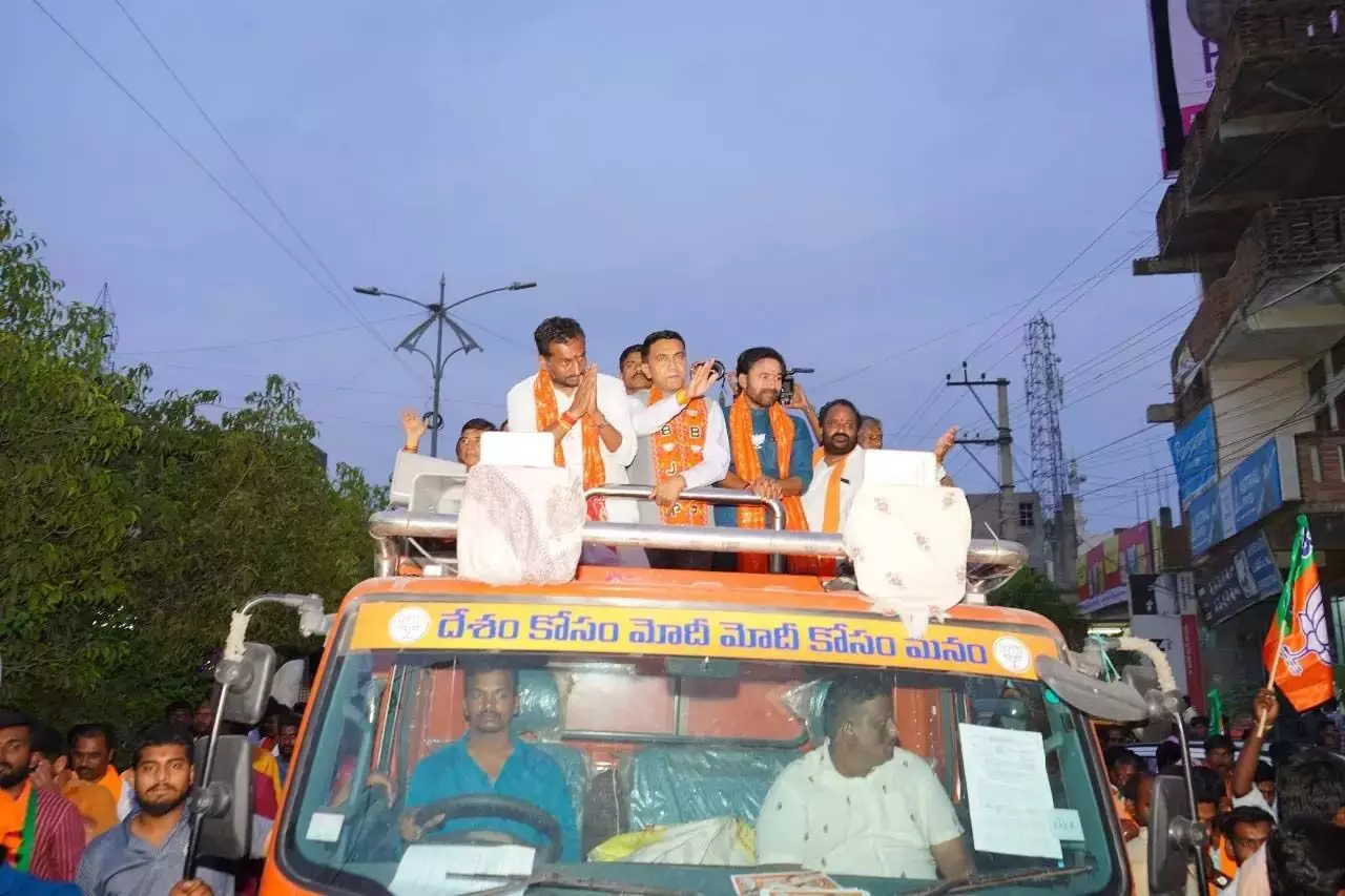 गोवा के मुख्यमंत्री ने विकसित भारत के लिए मोदी से वोट मांगा