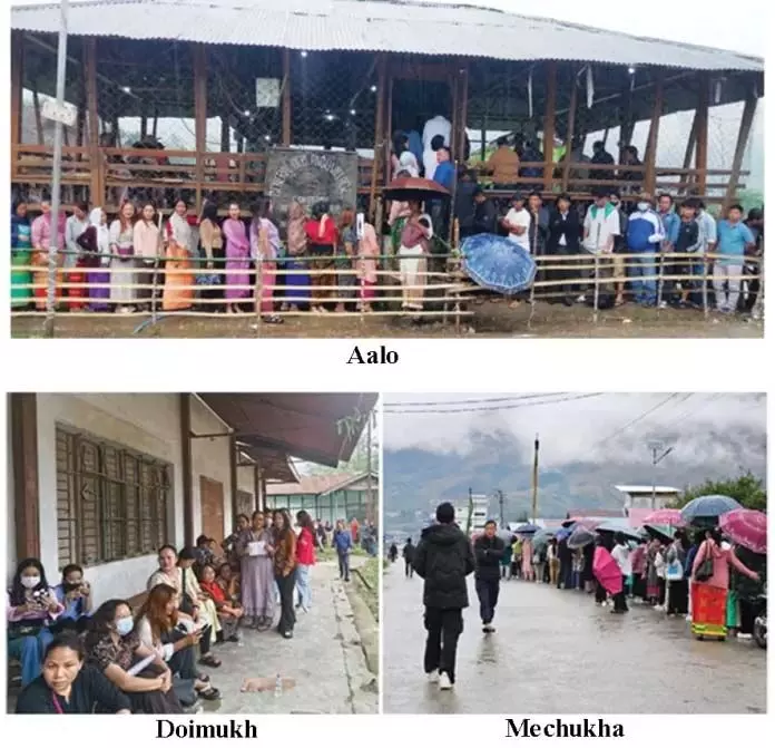 अरुणाचल में चार स्टेशनों पर पुनर्मतदान, करीब 70 फीसदी मतदान