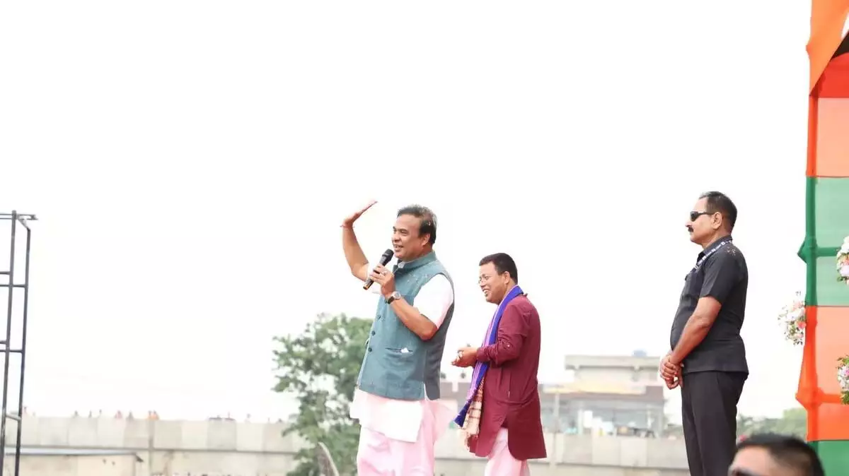 मुख्यमंत्री डॉ. हिमंत बिस्वा सरमा ने नगांव में सुरेश बोरा के लिए प्रचार किया