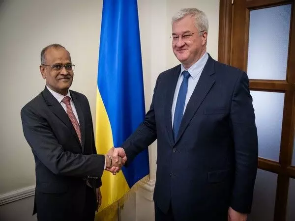 भारतीय दूत हरीश जैन ने यूक्रेन के उप विदेश मंत्री एंड्री साइबिहा से मुलाकात की