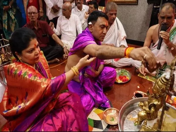 गोवा के मुख्यमंत्री ने अपने जन्मदिन पर महालक्ष्मी प्रसन्ना मंदिर में पूजा की