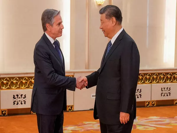 अमेरिकी सचिव एंटनी ब्लिंकन ने चीन के राष्ट्रपति शी जिनपिंग से मुलाकात की