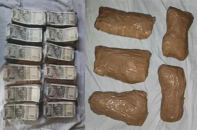 कुख्यात ड्रग तस्कर के घर से 6 लाख रुपये की ड्रग मनी और हेरोइन बरामद