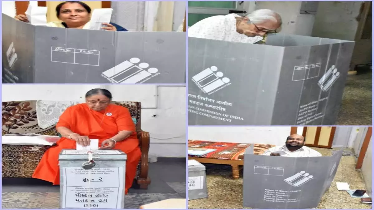 आणंद में 398 बुजुर्ग और दिव्यांग मतदाताओं ने घर बैठे मतदान का लाभ उठाया