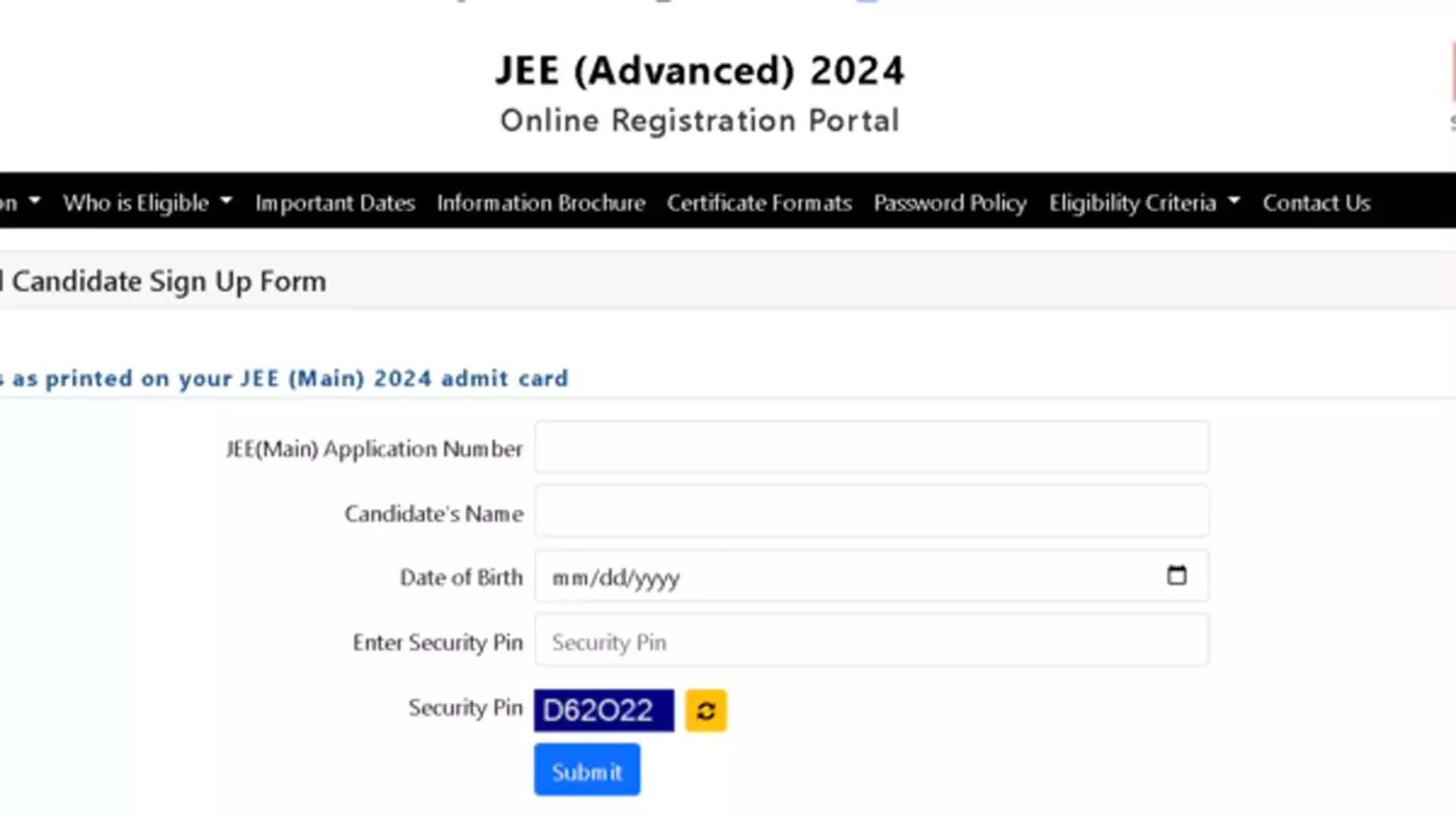 जेईई एडवांस 2024 पंजीकरण विंडो खुली, आवेदन विवरण देखें