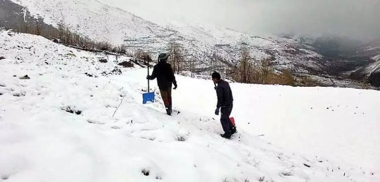 लाहुल-स्पीति में दो फुट हिमपात