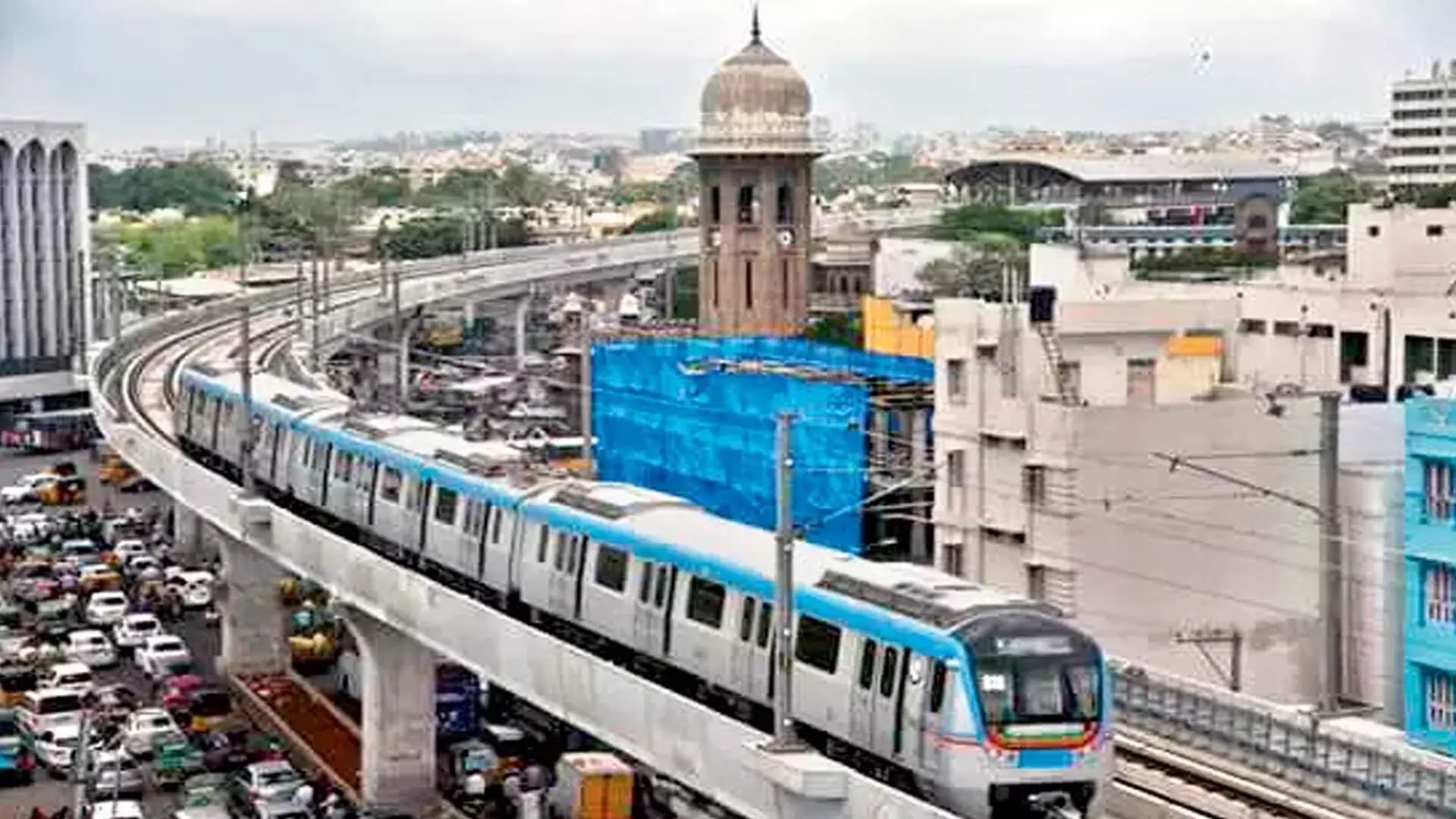 नागोले से चंद्रायणगुट्टा तक न्यू हैदराबाद मेट्रो का रूट मैप