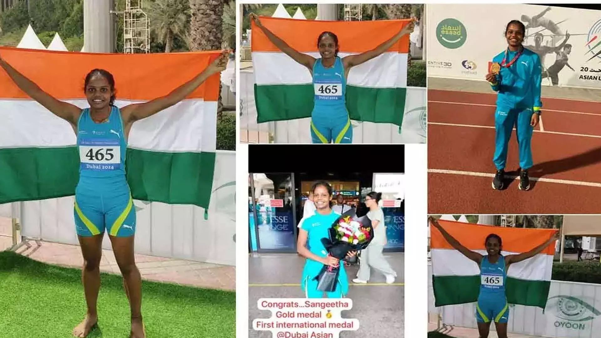 साई संगीता ने दुबई एशियन चैम्पियनशिप में भारत के लिए स्वर्ण पदक जीता