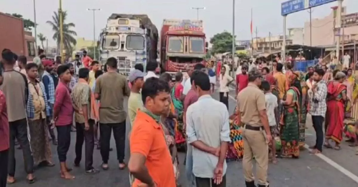 बरहामपुर: मछली लदे वाहन की चपेट में आने से महिला सब्जी विक्रेता की मौत