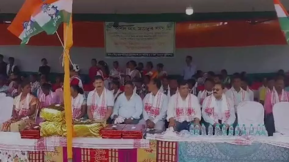 असम लेडो टी एस्टेट में अंतर्राष्ट्रीय मजदूर दिवस मनाया गया