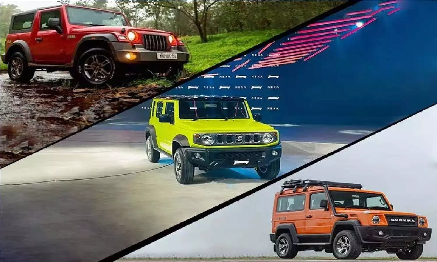 Force Gurkha 3-door vs Mahindra Thar vs Maruti Jimny, जानें तीनों में से कौन है बेहतर