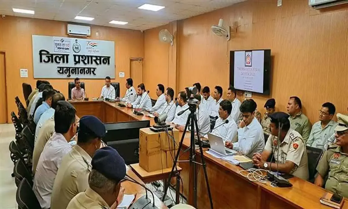 कार्यशाला में यमुनानगर पुलिस को नए आपराधिक कानूनों से अवगत कराया गया