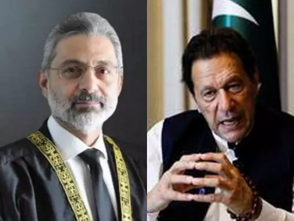 इमरान खान ने पाकिस्तान के मुख्य न्यायाधीश पर उनकी पार्टी के प्रति पक्षपातपूर्ण होने का आरोप लगाया