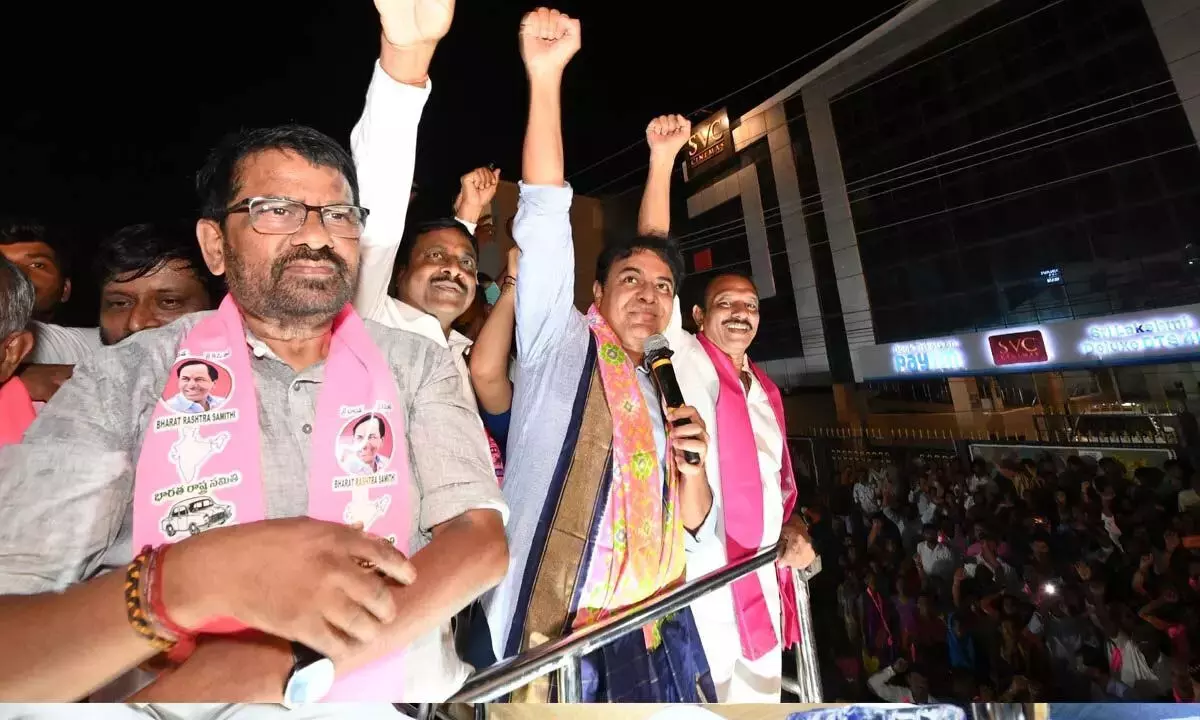 हैदराबाद में लोकसभा चुनाव में दोबारा जीत हासिल करने की जिम्मेदारी केटीआर पर