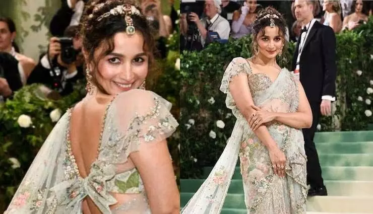 आलिया ने Met Gala में स्पेशल साड़ी के साथ लूटी लाइमलाइट