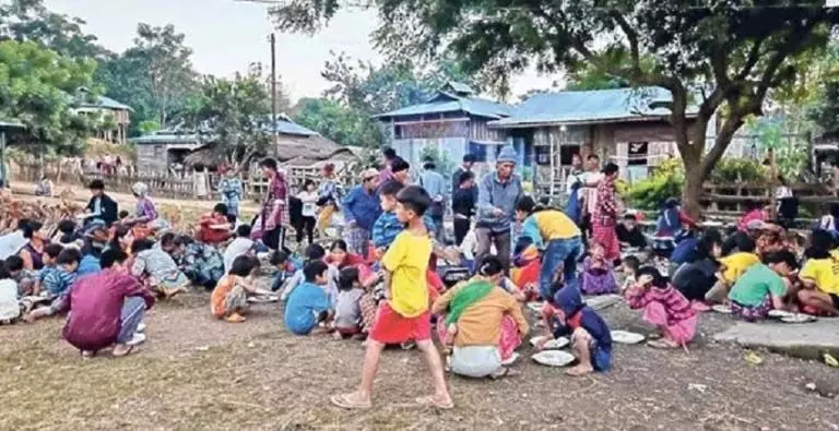 शरणार्थियों का आना जारी 34,332 म्यांमारवासी मिजोरम में शरण ले रहे