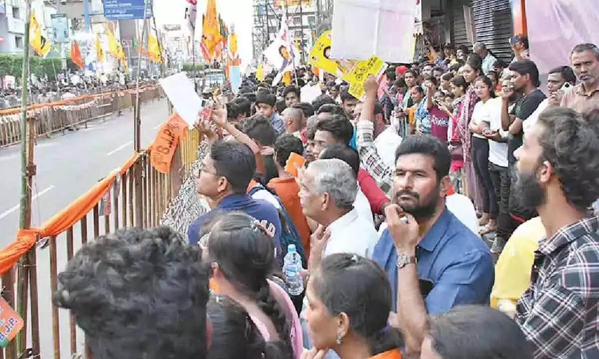 मोदी के रोड शो ने पार्टी कैडर और लोगों को उत्साहित कर दिया