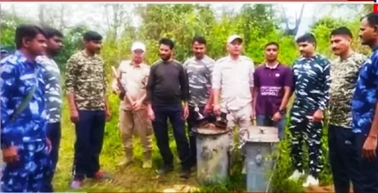 मणिपुर में तलाशी अभियान के दौरान चोरी हुआ विद्युत ट्रांसफार्मर बरामद किया