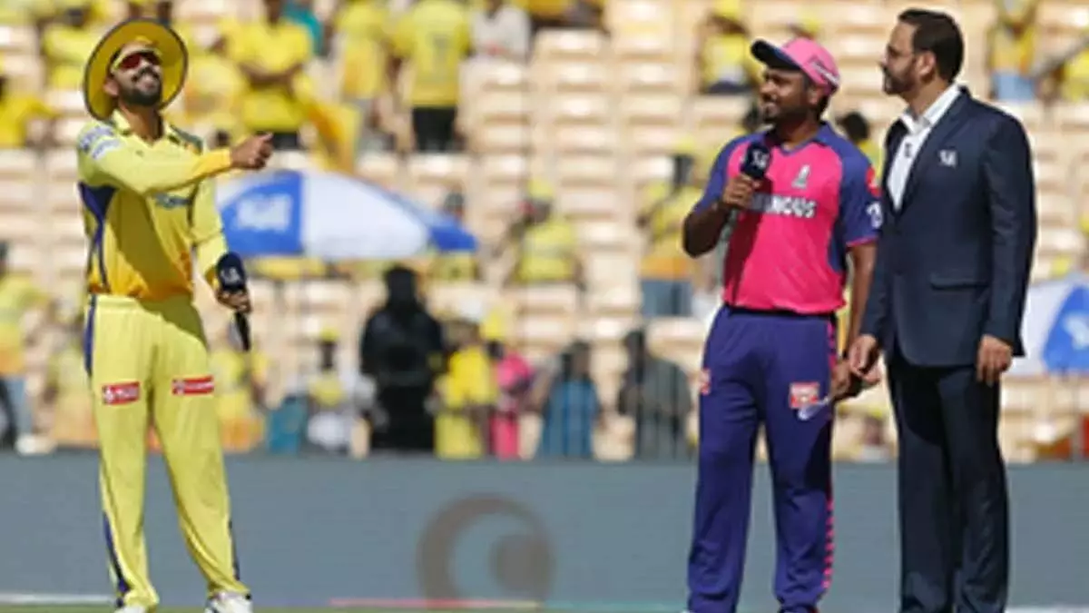 राजस्थान रॉयल्स ने चेन्नई सुपर किंग्स के खिलाफ पहले बल्लेबाजी करने का फैसला किया