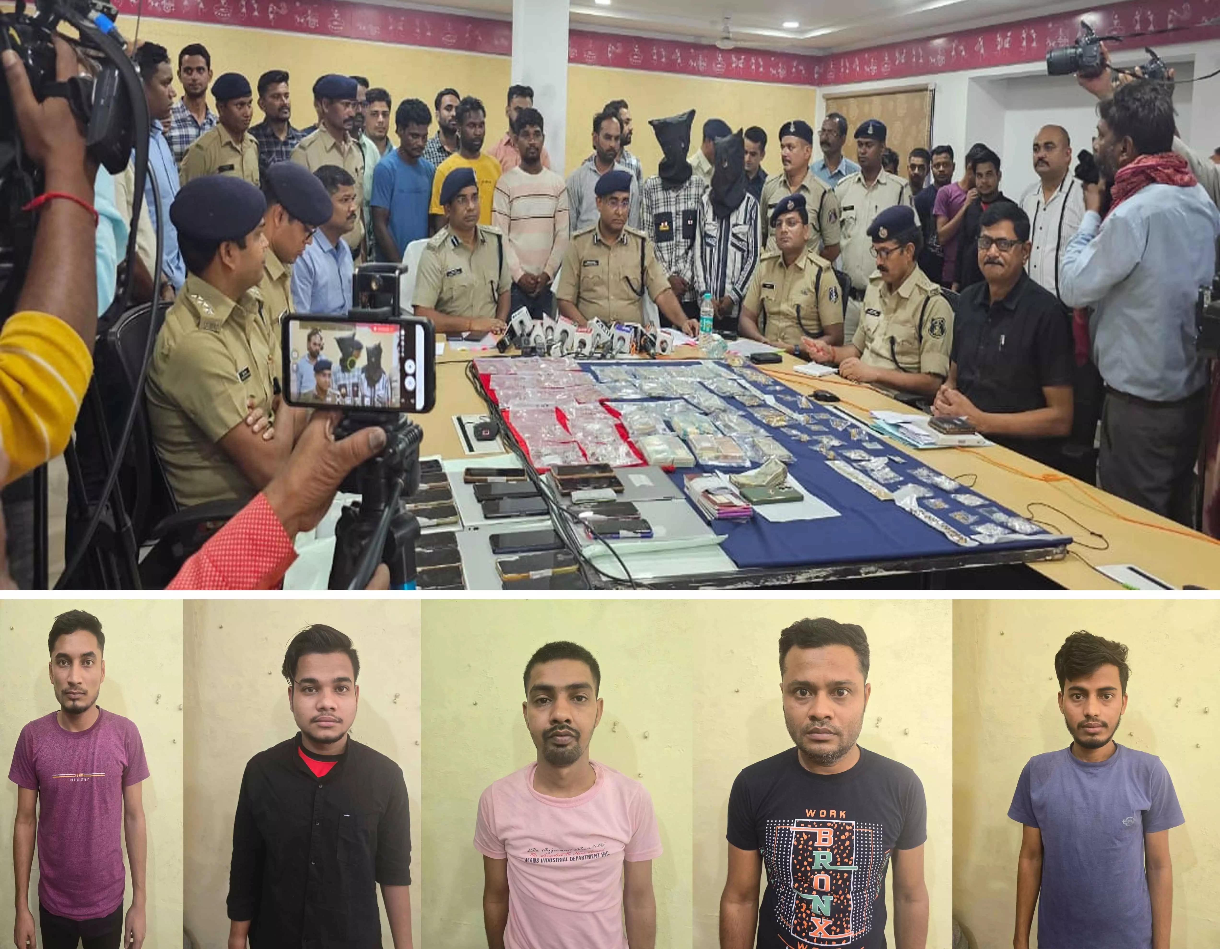 बंगाल में रायपुर पुलिस ने मारी रेड, 5 सटोरिए गिरफ्तार