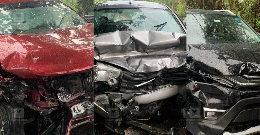 मुवत्तुपुझा में कई कारों की टक्कर में एक व्यक्ति की मौत, 8 घायल