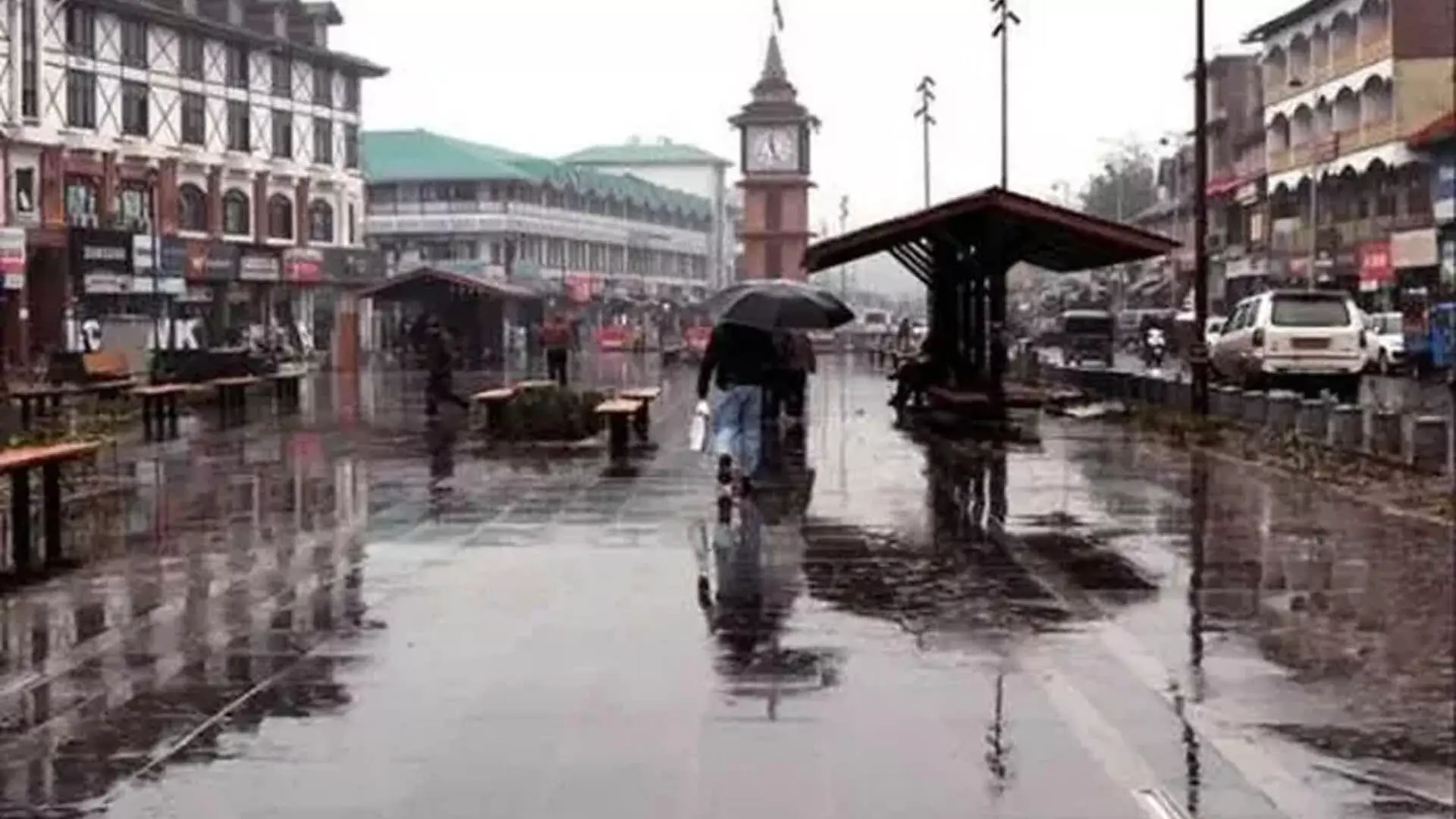 जम्मू-कश्मीर में भारी बारिश, मौसम विभाग का पूर्वानुमान