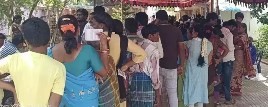 श्रीकाकुलम में दोपहर 1 बजे तक 40.52 फीसदी मतदान की खबर है