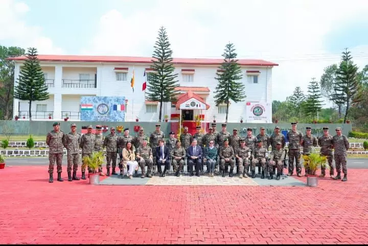 भारत-फ्रांस के बीच मेघालय में संयुक्त सैन्य अभ्यास शुरू